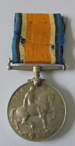 British War Medal named to 43916 Private G. Attwood, Essex Regiment. With copy Medal index card, - Image 2 of 2