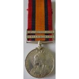 Queens South Africa Medal, two clasps, Cape Colony and Orange Free State named to 3161 Private J.