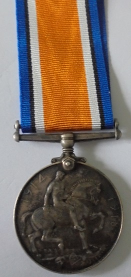 British War Medal named to 55703 Private W.H. Richards, Essex Regiment. With copy Medal index - Image 2 of 2