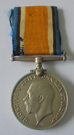 British War Medal named to 43916 Private G. Attwood, Essex Regiment. With copy Medal index card,