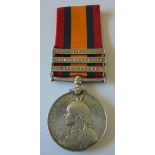 Queens South Africa Medal, three clasps, Cape Colony, Orange Free State, South Africa 1902 to 6237