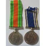 A fine Second World War London Blitz Police Officer’s long service pair awarded to Station