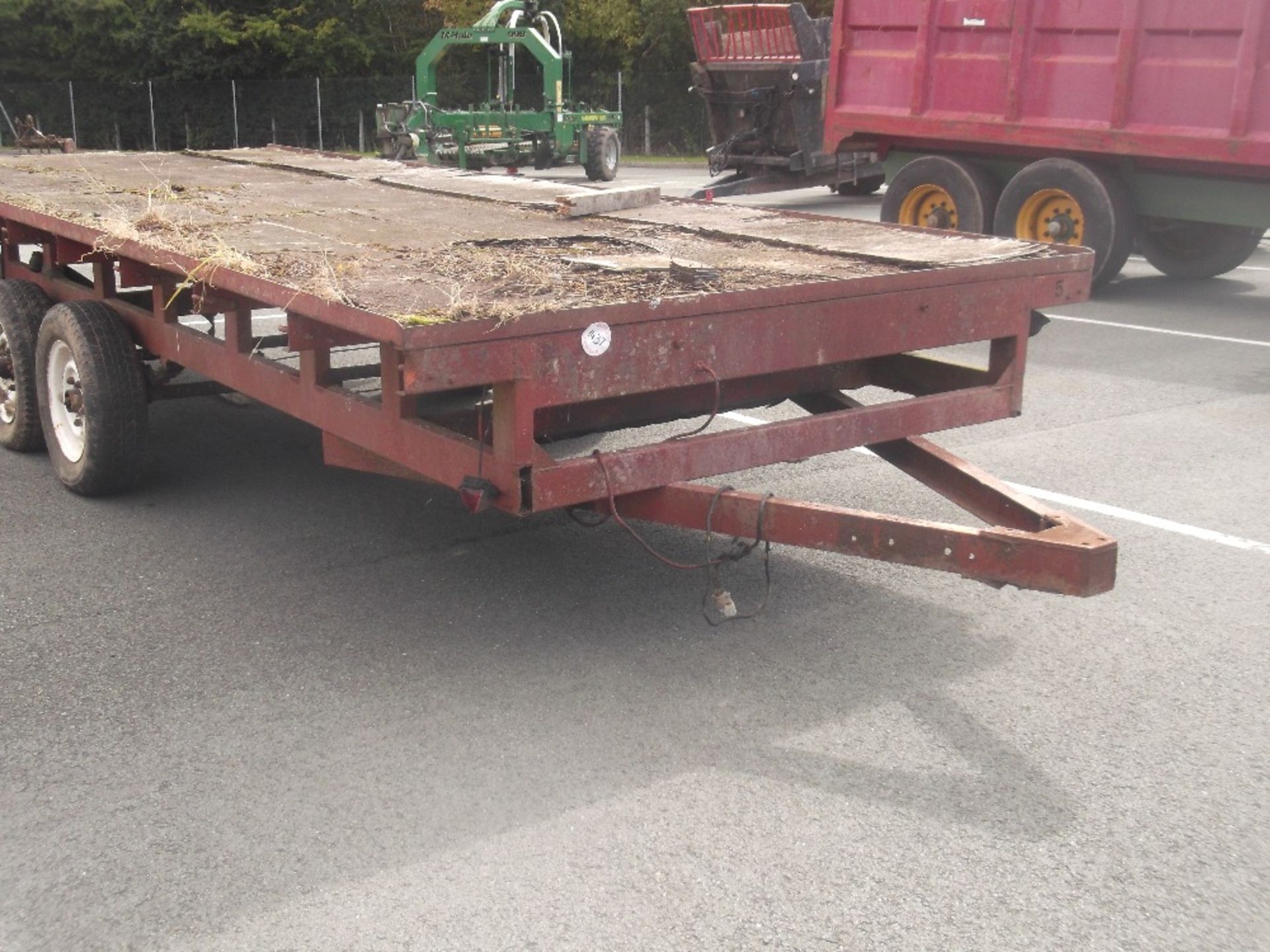 20FT x 7FT6 TWIN AXLE FLATBED TRAILER