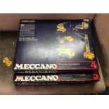 Two cased sets of Meccano.