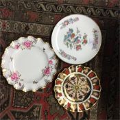A Royal Crown Derby 1128 plate together with a Roy
