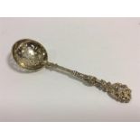 A good quality cast Victorian sifter spoon with bi