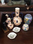 A Poole vase together with Coalport china etc.