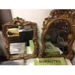 Two good gilt mirrors.