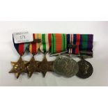 A set of six war medals to Lt. Col. D. L. Searl.