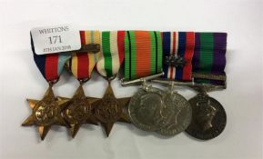 A set of six war medals to Lt. Col. D. L. Searl.