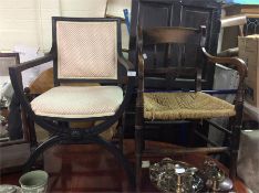 Two Antique chairs.