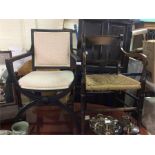 Two Antique chairs.