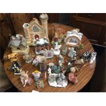 A collection of Staffordshire figures etc.