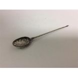 A Georgian mote spoon with pierced bowl. Est. £120