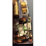 A collection of old model Railway carriages etc.