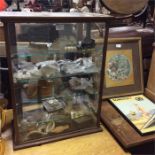 A good mahogany cased display cabinet.