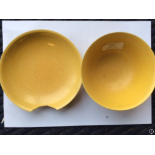 An unusual yellow ground Chinese bowl,