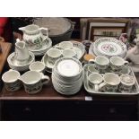 A large Portmeirion dinner / coffee service.