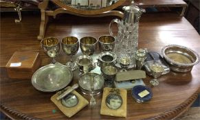 A collection of good plated ware etc.