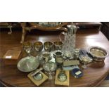 A collection of good plated ware etc.