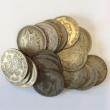 A quantity of pre 1947 coinage.
