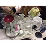 A large collection of old china, glass etc.