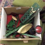 A collection of childs' Meccano