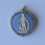 A good quality circular Wedgwood pendant depicting