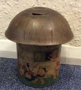 A delightful biscuit tin / money box by William Cr
