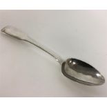 IRISH: A fiddle pattern rat tail tablespoon. Dubli