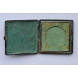 An unusual shagreen travelling picture frame with