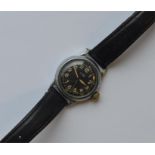 A gent's Elgin Military wristwatch with black dial