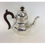 A good Queen Anne style teapot with hinged top and