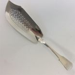 A large heavy fiddle pattern fish slice. London. B