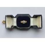 A good gent's diamond single stone ring, the centr