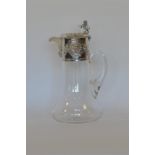 A good quality in date Victorian glass and silver