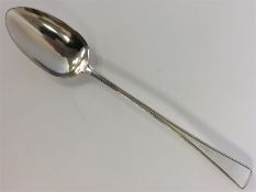 A large OE and thread basting spoon. London 1791.