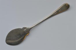 A OE and bead butter spade with bright cut decorat
