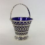 An attractive Victorian swing handled basket with