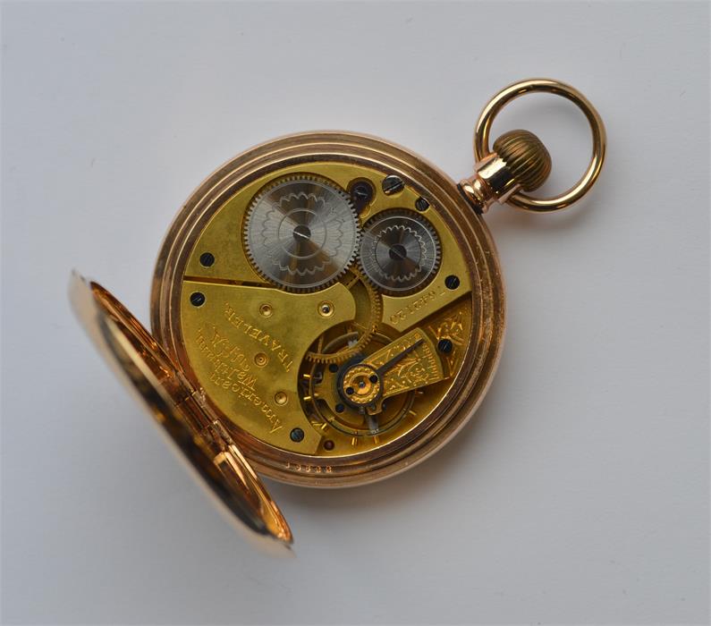 A good quality gold plated Waltham pocket watch wi - Image 2 of 2