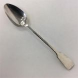 A large Continental basting spoon. Approx. 32 cms