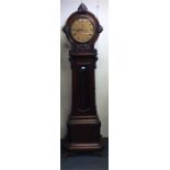 A good Victorian mahogany long cased clock with ta