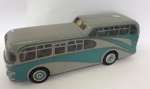 A handmade wooden model of a Whitson coach. Approx