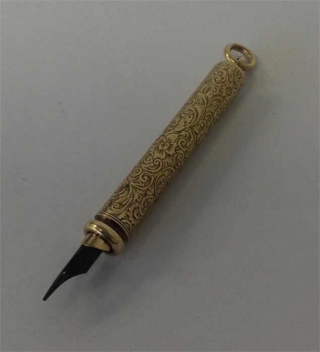 A heavy gold mounted extending pencil by S Mordan - Image 2 of 2