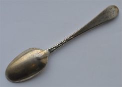 An early Georgian bottom marked spoon of typical d