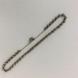 A good Antique silver riviere necklace with rubove