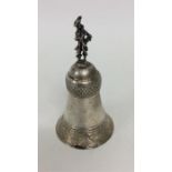 A good Dutch tapering bell decorated with swags an