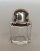 A small in-date Victorian tapering scent bottle wi
