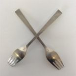 GEORG JENSEN: A pair of stylish forks. Approx. 17