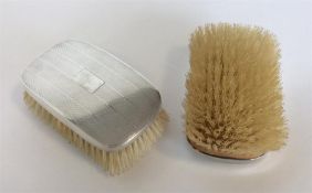 A heavy pair of engine turned hair brushes. Birmin